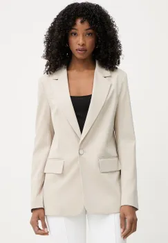 Guess sacou cu un singur rand de nasturi pentru femei, cu vascoza BRUNA imagine