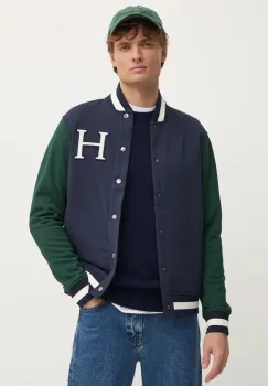 Hackett London bluza barbati, culoarea albastru marin, modelator, HM581281 imagine