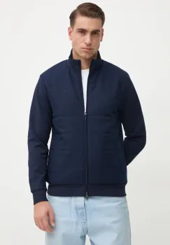 Hackett London bluza barbati, culoarea albastru marin, neted, HM581275 imagine