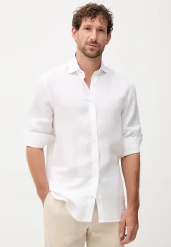 Hackett London camasa de in culoarea alb, cu guler italian, regular, HM3010346 imagine