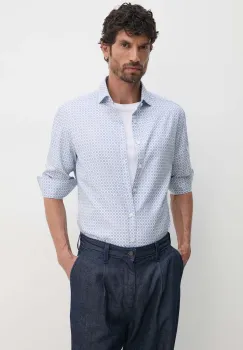 Hackett London camasa din bumbac barbati, cu guler italian, regular, HM3010115 imagine