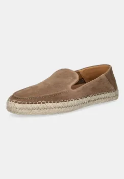 Hackett London espadrile din piele intoarsa ALTEA LOAFER culoarea maro, HMS21491 imagine