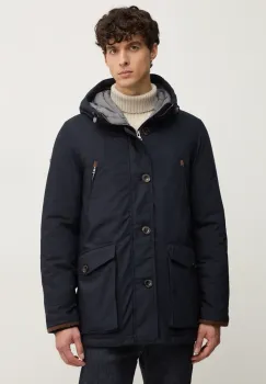 Hackett London hanorac barbati, culoarea albastru marin, de iarna, HM403226 imagine