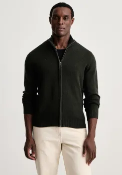 Hackett London  pulover cu fermoar pentru barbati din lana imagine