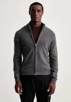 Hackett London  pulover cu fermoar pentru barbati din lana imagine