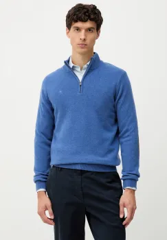 Hackett London pulover de lana culoarea bleumarin, HM7000078 imagine