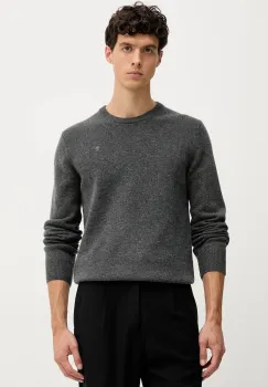 Hackett London pulover de lana culoarea gri, HM7000075 imagine