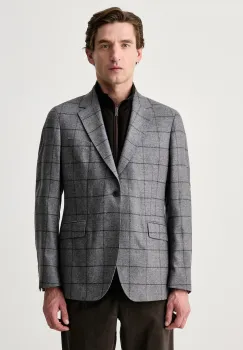 Hackett London  sacou cu un singur rand de nasturi pentru barbati cu lana imagine