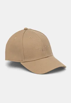 Hackett London sapca de baseball din bumbac culoarea bej, cu imprimeu, HM042652 imagine