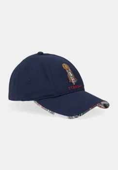 Hackett London sapca de baseball din bumbac culoarea bleumarin, HM0400046 imagine