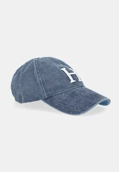 Hackett London sapca de baseball din denim culoarea bleumarin, cu imprimeu, HM042654 imagine