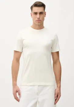 Hackett London tricou din bumbac culoarea bej, uni, HM5000056 imagine