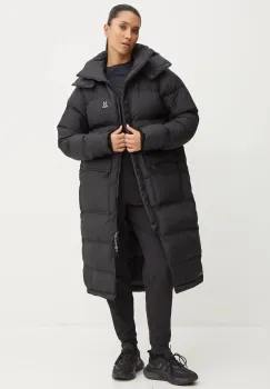 Haglofs geaca Furudal Mimic femei, culoarea negru, de iarna, 605100 imagine