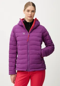 Haglofs geaca sport din puf Spitz culoarea violet, 607467 imagine