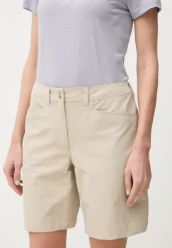 Haglofs pantaloni scurti outdoor Korp Lite culoarea bej, neted, medium waist, 607877 imagine
