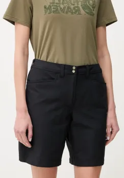 Haglofs pantaloni scurti outdoor Korp Lite culoarea negru, neted, medium waist, 607877 imagine