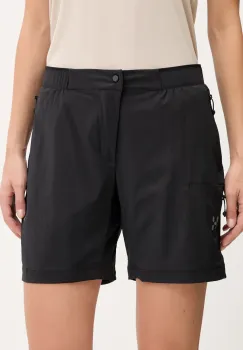 Haglofs pantaloni scurti outdoor L.I.M Fuse II culoarea negru, uni, medium waist, 607710 imagine