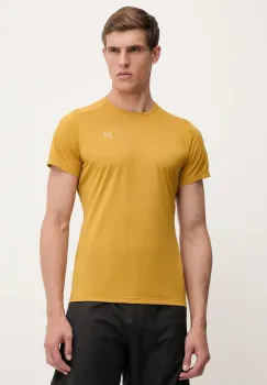 Haglofs tricou L.I.M culoarea galben, uni, 607861 imagine