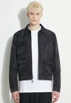 Han Kjobenhavn geaca Nylon Boxed Cargo Jacket barbati, culoarea negru, de tranzitie, M-133094 imagine