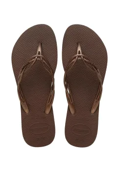 Havaianas papuci FLASH SWEET culoarea maro, 4123225.0727 imagine