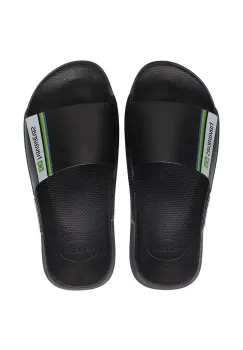 Havaianas papuci Slide Brasil culoarea negru imagine
