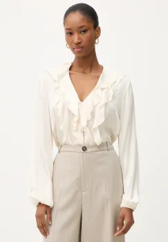 Haveone camasa culoarea bej, regular, CWG-P014 imagine