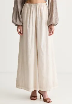 Haveone pantaloni pentru femei din bumbac imagine