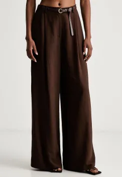 Haveone pantaloni straight pentru femei cu vascoza imagine