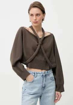 Haveone pulover de dama din bumbac imagine