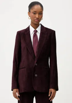 Haveone sacou culoarea bordo, un singur rand de nasturi, uni, JCB-P002 imagine