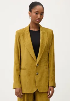 Haveone sacou culoarea verde, un singur rand de nasturi, uni, JCB-P002 imagine