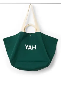 HAY geanta Weekend Bag L/38 x 53 x 37 cm culoarea verde imagine
