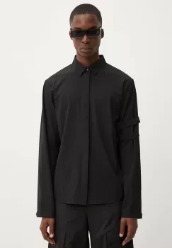 Heliot Emil camasa barbati, culoarea negru, cu guler clasic, regular, M.05.053.BLK01 imagine