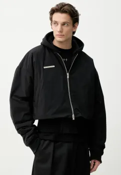 Heliot Emil geaca bomber culoarea negru, de iarna, PRESS25_M_02_100_BLK01_CO imagine