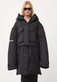 Heliot Emil geaca culoarea negru, de iarna, HE.02.098.BLK01 imagine