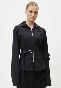 Heliot Emil geaca femei, culoarea negru, de tranzitie, W.05.055.BLK01 imagine