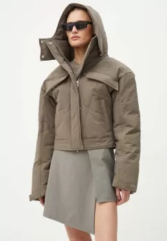 Heliot Emil geaca femei, culoarea verde, de tranzitie, W.02.132.BLK01 imagine