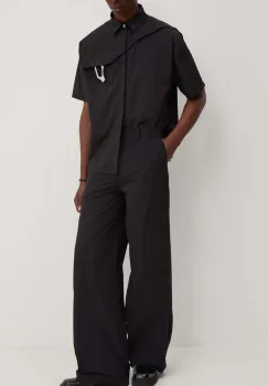 Heliot Emil pantaloni barbati, culoarea negru, drept, M.10.170.BLK01 imagine