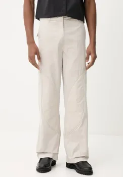 Heliot Emil pantaloni culoarea bej, drept, SS25_M_10_108_ST18_CO imagine