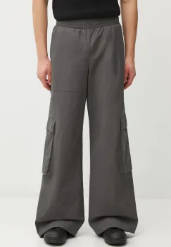 Heliot Emil pantaloni culoarea gri, drept, AW25_M_10_207_DGY05_CO imagine