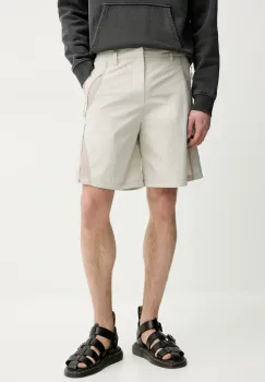 Heliot Emil pantaloni scurti barbati, culoarea bej, SS25_M_10_196_ST18 imagine