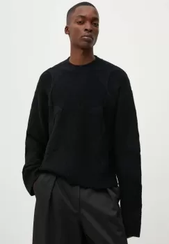 Heliot Emil pulover de lana culoarea negru, calduros, M.07.063.BLK01 imagine