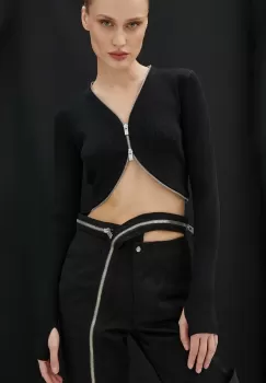 Heliot Emil pulover femei, culoarea negru, light, W.07.064.BLK01 imagine