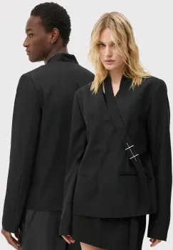 Heliot Emil sacou din lana culoarea negru, AW24.M.04.045.BLK01 imagine