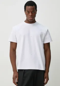 Heliot Emil tricou barbati, culoarea alb, PRESS25_M_09_089_WHT02_CO imagine