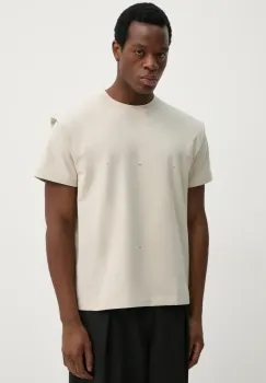 Heliot Emil tricou barbati, culoarea bej, PRESS25_M_09_089_ST18_CO imagine