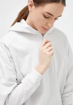 Helly Hansen bluza femei, culoarea gri, cu gluga, neted imagine