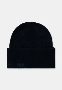 Helly Hansen caciula SOFT RIB BEANIE culoarea bleumarin, din tricot gros, 67531 imagine