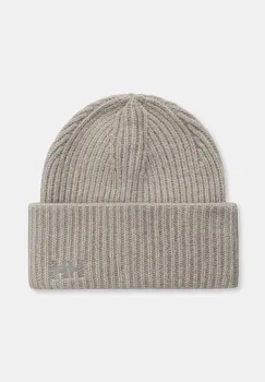 Helly Hansen caciula SOFT RIB BEANIE culoarea gri, din tricot gros, 67531 imagine