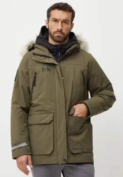 Helly Hansen geaca barbati, culoarea verde, de tranzitie imagine